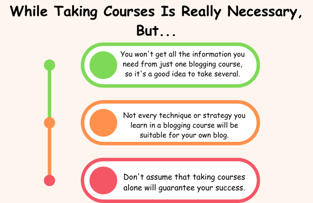 advantages of taking blogging courses